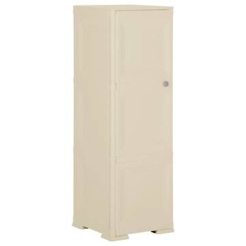 Plastic Cabinet 40x43x125 cm - Angora White Wood Design