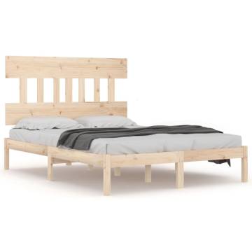 Bed Frame Solid Wood 120x200 cm - Hipomarket UK