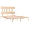 Bed Frame Solid Wood 120x200 cm - Hipomarket UK