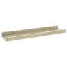 Stylish Wall Shelves - 2 pcs White & Sonoma Oak | HipoMarket