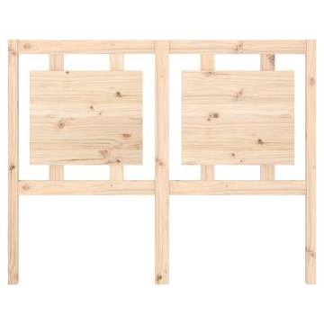 Stylish Solid Pine Wood Bed Headboard - 125.5x4x100 cm