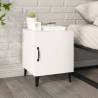 Bedside Cabinet White Engineered Wood Colour white Quantity in Package 1 