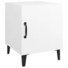 Stylish White Bedside Cabinet - Premium Engineered Wood | HipoMarket