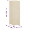 Plastic Cabinet 40x43x125 cm - Angora White Wood Design