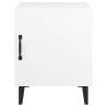 Stylish White Bedside Cabinet - Premium Engineered Wood | HipoMarket