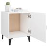 Stylish White Bedside Cabinet - Premium Engineered Wood | HipoMarket