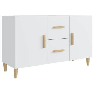 Elegant White Sideboard - 100x36x60 cm Engineered Wood