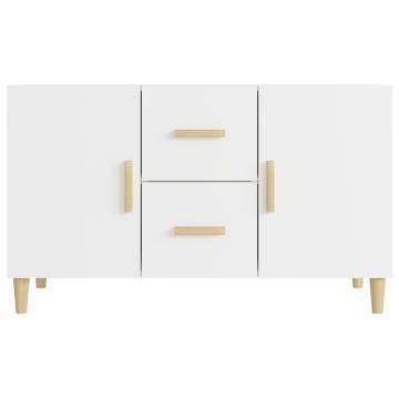 Elegant White Sideboard - 100x36x60 cm Engineered Wood