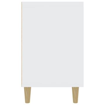 Elegant White Sideboard - 100x36x60 cm Engineered Wood