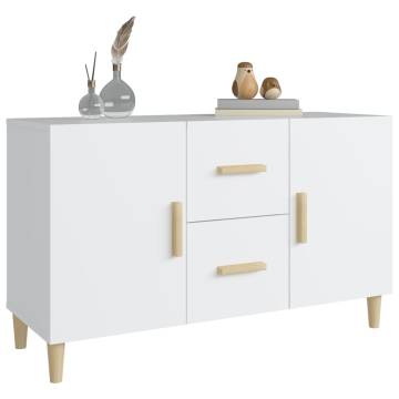 Elegant White Sideboard - 100x36x60 cm Engineered Wood