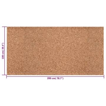 Cork Roll 100x200 cm - Ideal Floor Insulation & Sound Dampening