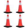 Reflective Traffic Cones with Heavy Bases 4 pcs 50 cm Size 50 cm Quantity in Package 4 