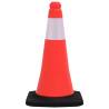 Reflective Traffic Cones with Heavy Bases - 4 pcs 50 cm