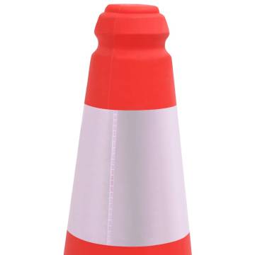 Reflective Traffic Cones with Heavy Bases - 4 pcs 50 cm