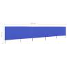 5-Panel Wind Screen Fabric 600x160 cm in Azure Blue | Hipomarket