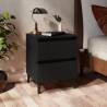 Bed Cabinets 2 pcs Black 40x35x50 cm Engineered Wood Colour black Quantity in Package 2 