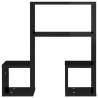 High Gloss Black Wall Shelf - Stylish 2 pcs Set | HipoMarket