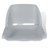 Foldable Boat Seat with Backrest - Grey | Hipo Market