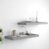 Floating Wall Shelves 2 pcs Grey 60x23.5x3.8 cm MDF Colour grey Size 60 x 23.5 x 3.8 cm Quantity in Package 2 Number of Pieces 1 