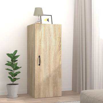 Hanging Wall Cabinet Sonoma Oak - Elegant Storage Solution