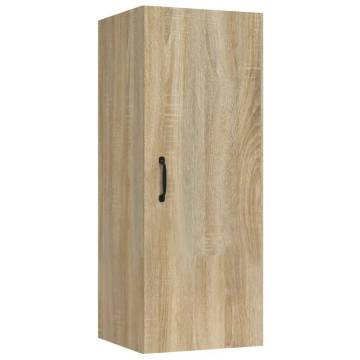 Hanging Wall Cabinet Sonoma Oak - Elegant Storage Solution