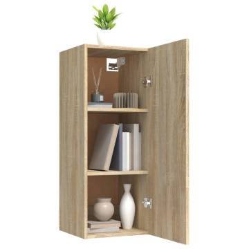 Hanging Wall Cabinet Sonoma Oak - Elegant Storage Solution