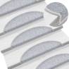 Carpet Stair Treads 15 pcs Light Grey 56x17x3 cm Colour light grey Size 56 x 17 x 3 cm Quantity in Package 15 