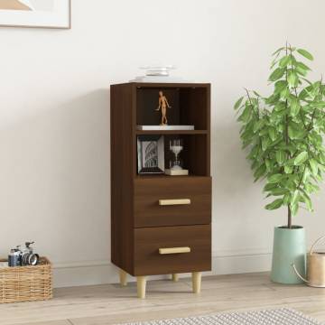 Stylish Brown Oak Sideboard - 34.5x34x90 cm - Engineered Wood