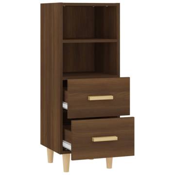 Stylish Brown Oak Sideboard - 34.5x34x90 cm - Engineered Wood