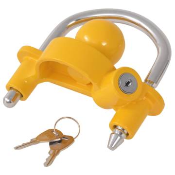 Heavy-Duty Trailer Lock with 2 Keys - Weather Resistant