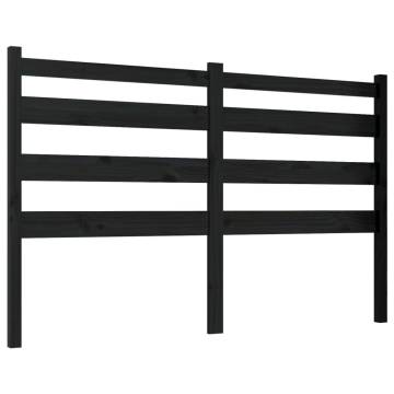 Black Solid Wood Pine Bed Headboard - Stylish & Comfortable