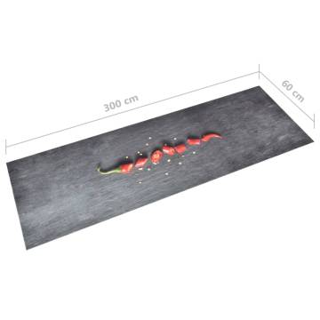 Washable Kitchen Carpet - Pepper Design 60x300 cm | HipoMarket