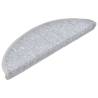 Stair Mats 10 pcs Light Grey - Non-Slip & Washable