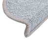 Stair Mats 10 pcs Light Grey - Non-Slip & Washable