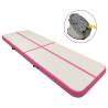 Inflatable Gymnastics Mat with Pump 400x100x20 cm PVC Pink Colour pink Size 400 x 100 x 20 cm Quantity in Package 1 