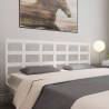 Bed Headboard White 205.5x4x100 cm Solid Wood Pine Colour white Size 205.5 x 100 cm Quantity in Package 1 