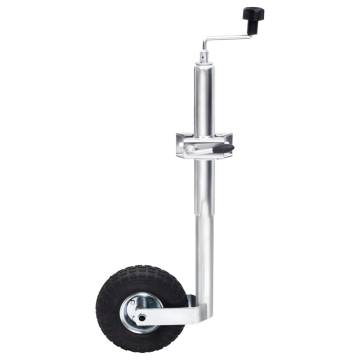 Jockey Wheel for Trailer with Split Clamp - 48 mm Galvanised Steel