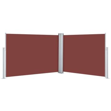 Retractable Side Awning Brown 100x1000 cm | HipoMarket