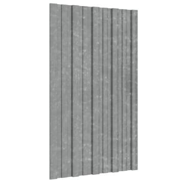 36 pcs Galvanised Steel Roof Panels - Durable & Lightweight