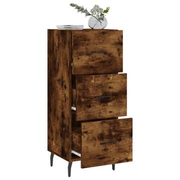 Modern Smoked Oak Sideboard - 34.5x34x90 cm | Hipomarket