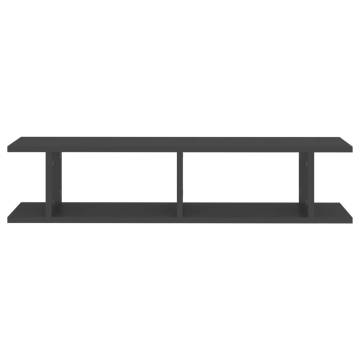 Stylish Grey Wall Shelf Set - 90x18x20 cm | Hipomarket