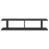 Stylish Grey Wall Shelf Set - 90x18x20 cm | Hipomarket