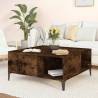 Coffee Table Smoked Oak 80x80x36.5 cm Engineered Wood Colour smoked oak Quantity in Package 1 