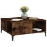 Stylish Smoked Oak Coffee Table - 80x80 cm | HipoMarket