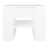 Stylish White Coffee Table - 55.5x55x45 cm - Engineered Wood