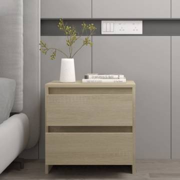 Sonoma Oak Bedside Cabinet - Elegant & Durable Design | HipoMarket