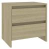 Sonoma Oak Bedside Cabinet - Elegant & Durable Design | HipoMarket