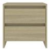 Sonoma Oak Bedside Cabinet - Elegant & Durable Design | HipoMarket