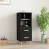 Sideboard Black 34.5x34x90 cm Engineered Wood Colour black Quantity in Package 1 