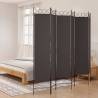 6-Panel Room Divider Brown 240x200 cm Fabric Colour brown Size 240 x 200 cm Number of 1 Number_of_Panels 6 